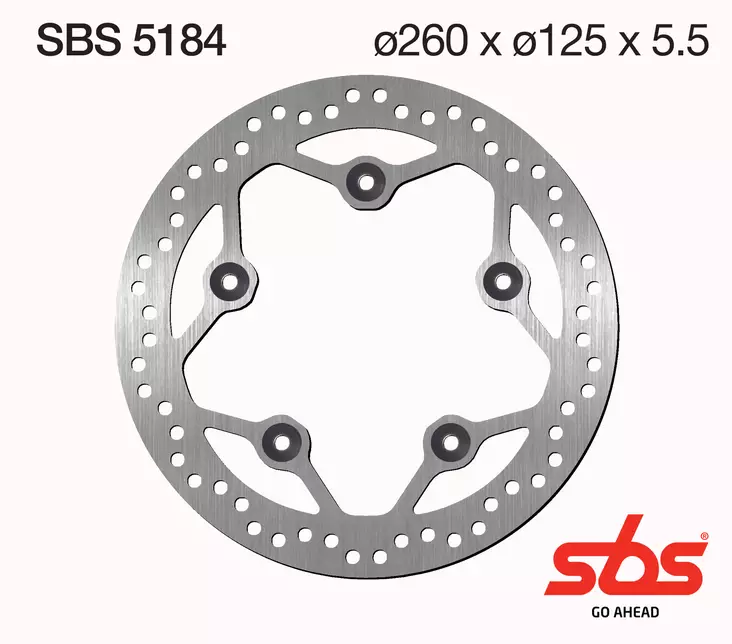 Sbs Jarrulevy Standard - Moottoripyörän jarrulevyt - D241798 - 1