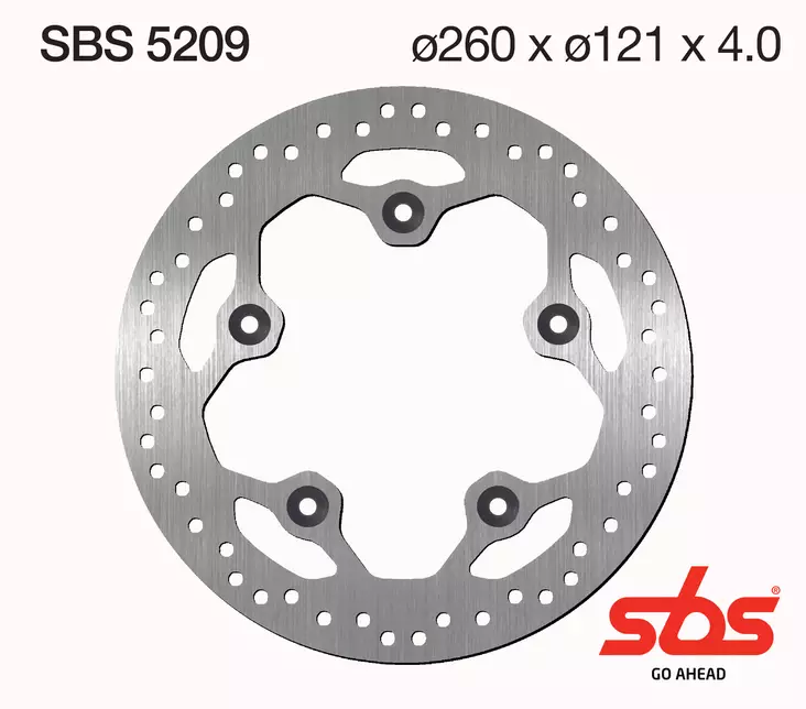 Sbs Jarrulevy Standard - Moottoripyörän jarrulevyt - D241818 - 1
