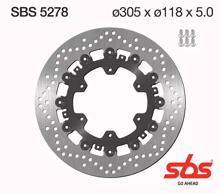 Sbs Jarrulevy Standard - Moottoripyörän jarrulevyt - D241878 - 1