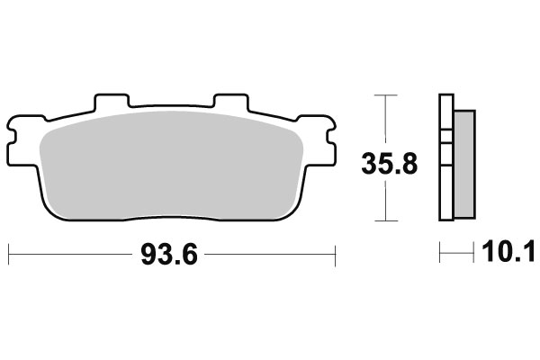 Sbs Jarrupalat Carbon Tech - Moottoripyörän jarrupalat - D220608 - 1