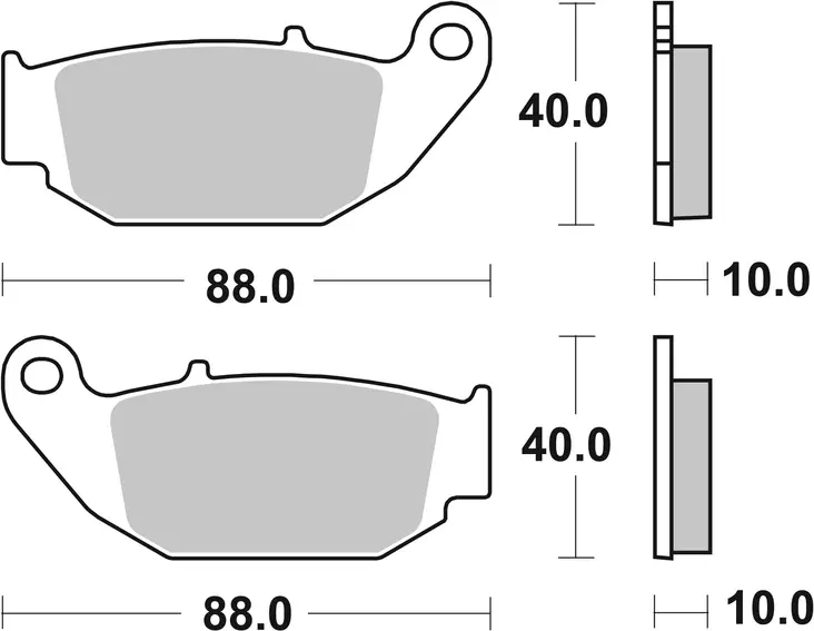 Sbs Jarrupalat Ceramic - Moottoripyörän jarrupalat - D163388 - 1