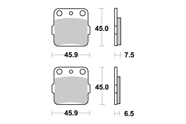 Sbs Jarrupalat Ceramic - Moottoripyörän jarrupalat - D220748 - 1