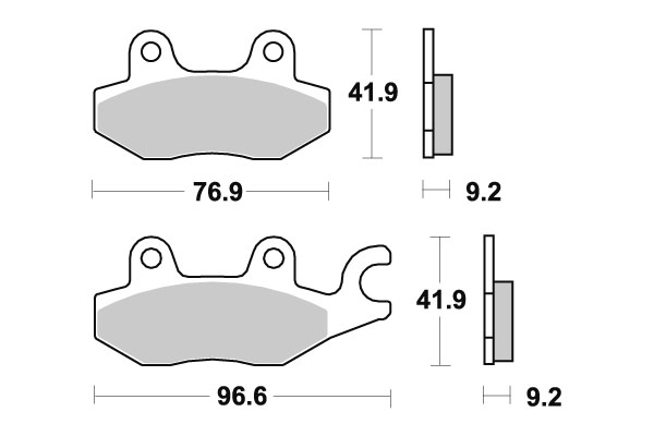 Sbs Jarrupalat Ceramic - Moottoripyörän jarrupalat - D220858 - 1