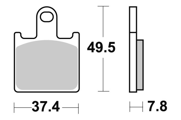 Sbs Jarrupalat Dual Carbon - Moottoripyörän jarrupalat - D220988 - 1