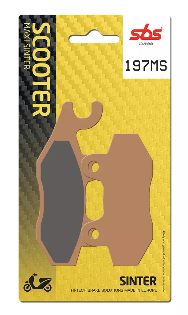 Sbs Jarrupalat Maxi Sinter - Mopon ja skootterin jarrupalat - D162988 - 1