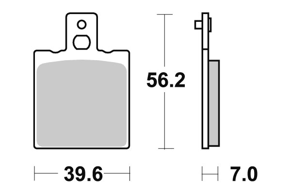 Sbs Jarrupalat Racing Sintered - Moottoripyörän jarrupalat - D220718 - 1
