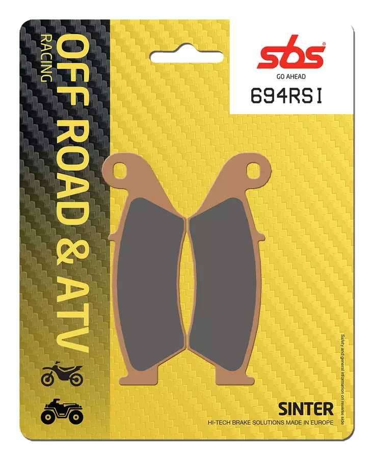 Sbs Jarrupalat Racing Sintered - Moottoripyörän jarrupalat - D2728 - 1
