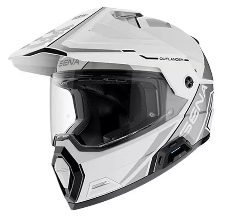 Sena Kypärä Outlander Valkoinen - Motorsport varaosat ja tarvikkeet - D548558 - 1