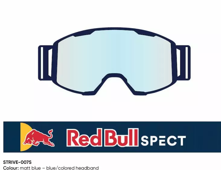 Spect Red Bull Strive MX Goggles Double lens Blue clear - Ajolasien varaosat ja tarvikkeet - D433918 - 0