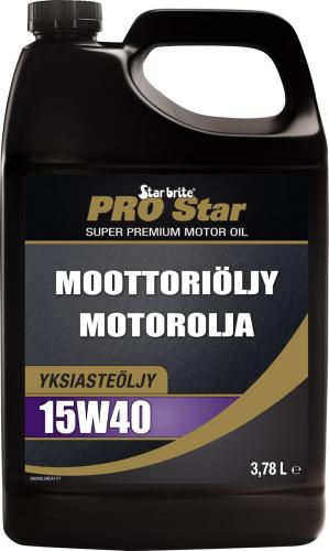 Star brite Pro Star 4-tahti moottoriöljy 15W40 3,78L - Marine öljyt - D259438 - 1