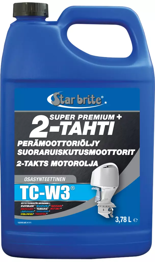 Star brite Super Premium 2-tahti TC-W3 ruiskukoneisiin 3,78L - Marine öljyt - D259428 - 1