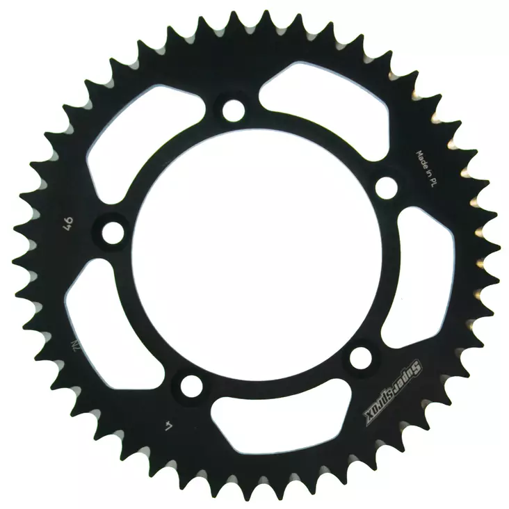 Supersprox Alumiini takaratas RAL-4:46 Musta - Moottoripyörän takarattaat - D306878 - 1