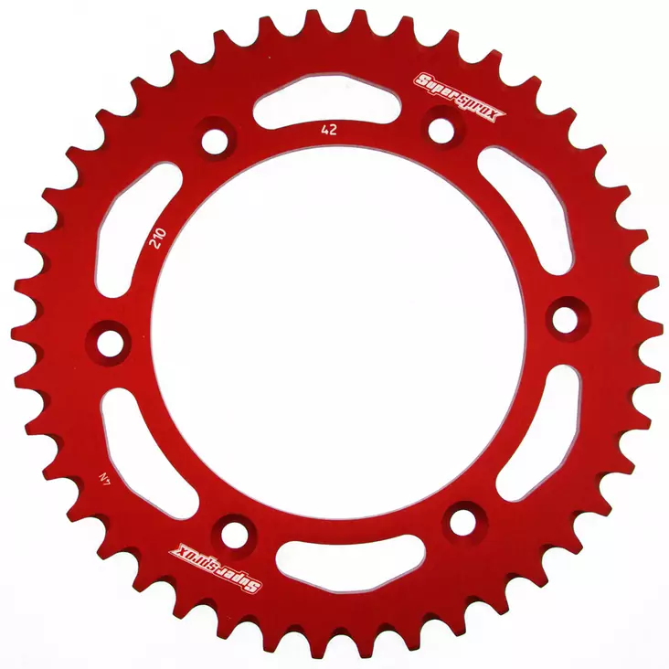 Supersprox Alu Takaratas HO CR/CRF Punainen 52 - Moottoripyörän takarattaat - D210158 - 1