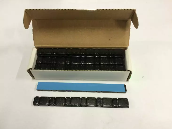 TAS.PAINO BLACK 6x2.5gr + 6x5gr (15kpl) Kork. 5mm Lev.12.2mm (FE) - Muut rengastarvikkeet - D182868 - 1