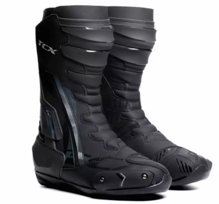 TCX S-TR1 mustat moottoripyöräajosaappaat - Moottoripyötä ajosaappaat - D415818 - 1
