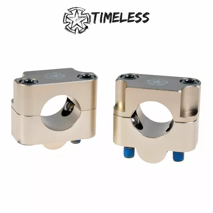 Timeless Ohjaustangon kiinnikepari, Fat Bar, 28,6mm, Titanium - Mopon ja skootterin ohjaustangot - D475358 - 1