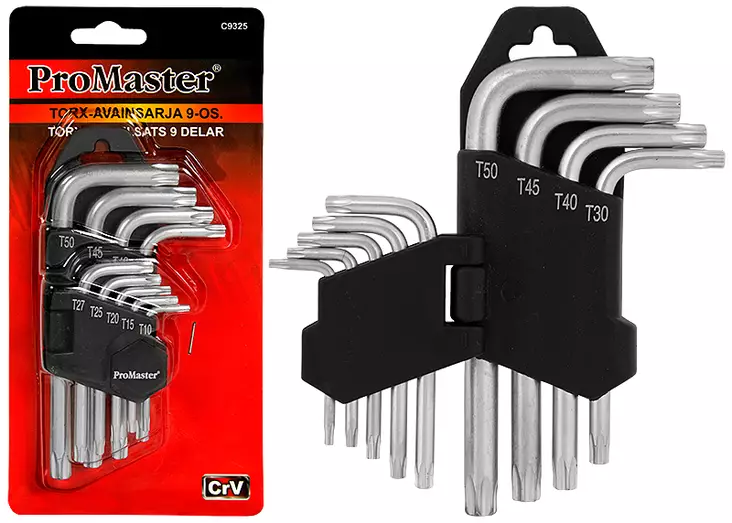 Torx-avainsarja 9-os. - Kuusiokoloavaimet - LX1658 - 1
