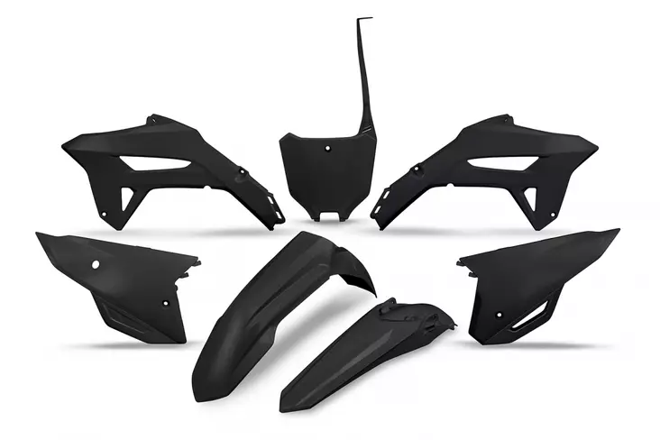 UFO Muovisarja 5-osainen Musta CRF250R 22-24- ,CRF450R 21-24 - Offroad muovisarjat - D396398 - 1