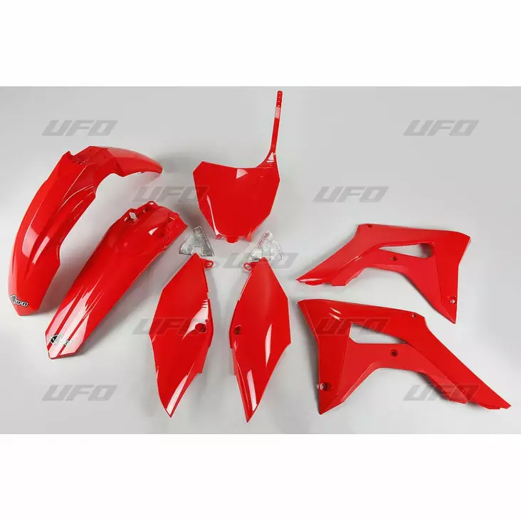 UFO Muovisarja 5-osainen Punainen 070 CRF250R 18-21 / CRF450 2017-20 - Offroad muovisarjat - D224428 - 1