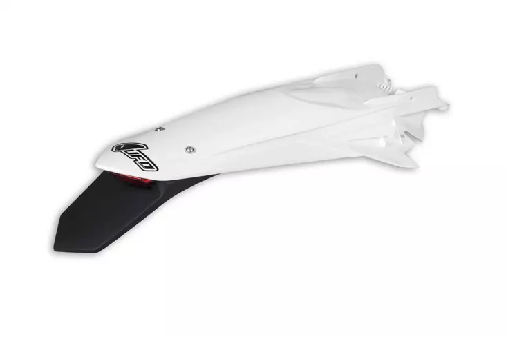 UFO Rear Fender Enduro LED EXC/EXC-F 150-500 2020- Valkoinen 047 - Offroad lokasuojat ja jatkeet - D402888 - 1