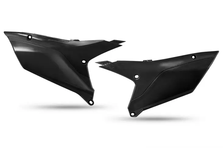 UFO Sivunumerokilvet YZ450F 23-.. YZ250F 24-.. Musta 001 - Offroad numerokilvet - D465408 - 1