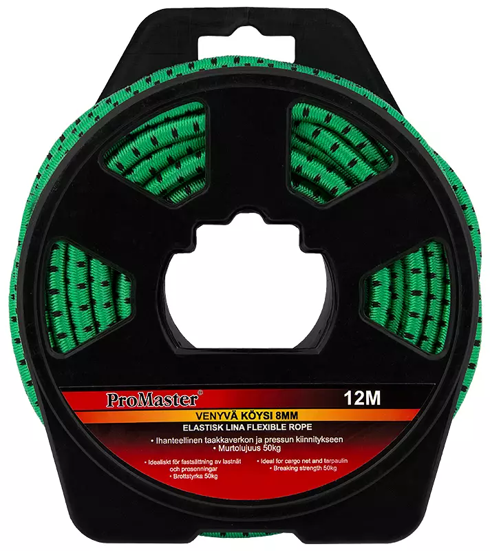 Venyvä köysi 8mmx12m - Peitteet ja pressut - LX5848 - 1