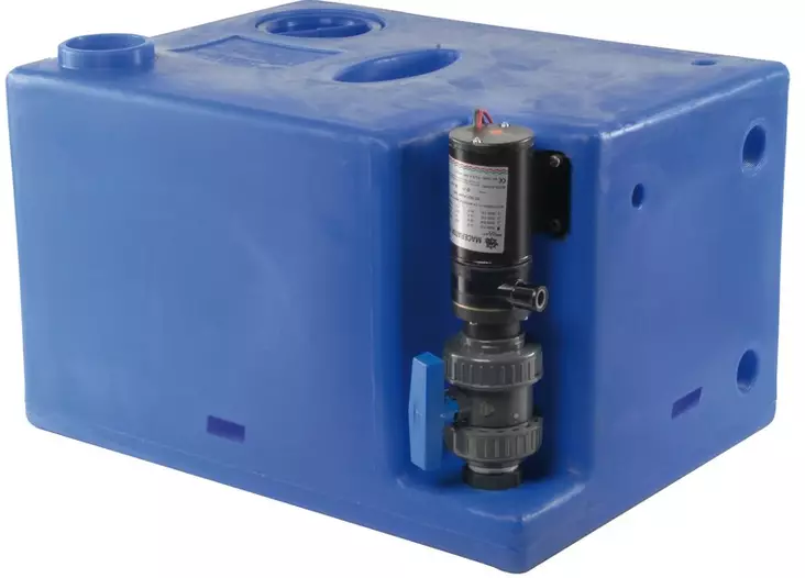 Waste water tank 117 l 12 V + macerator - Veneen septitankit - D157578 - 1