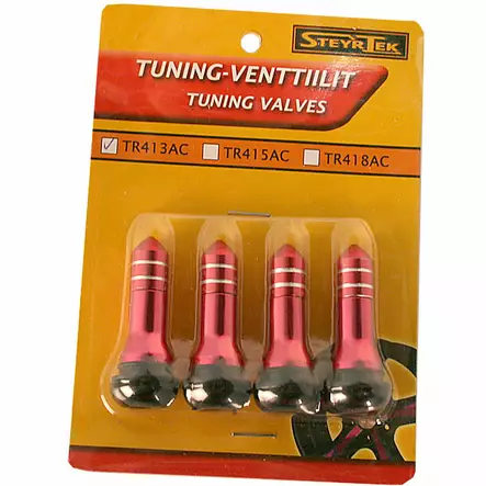 Tuning kasattu venttiilisarja punainen 4 kpl - Venttiilit - 499-13659 - 1