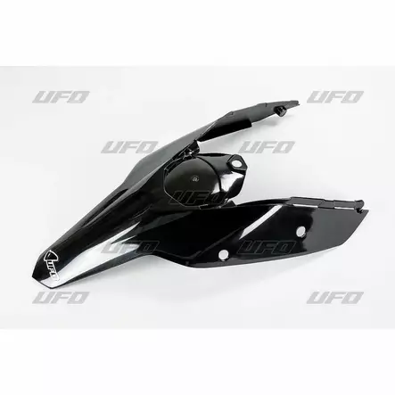 UFO Takalokasuoja sis. sivunumerokilvet KTM125-525 SX/SXF 07-10 Musta - Offroad lokasuojat ja jatkeet - D219209 - 1