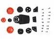 Alpinestars Lipan kiinnityssarja S-M10/8 - Offtoad kypärien lipat - D271549 - 1