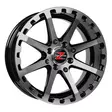 Barzetta ATV Black Polished mönkijän vanne 7x16 - Mönkijän alumiini vanteet - 499-163909 - 1