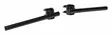 Clip-on Black coated Steel 22mm (7/8") 33mm (1set) - Moottoripyörän ohjaustangot - D253719 - 1