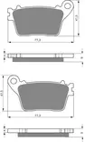 GOLDFREN Jarrupalat 242 Ceramic Carbon S3 - Moottoripyörän jarrupalat - D228019 - 1