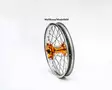 Haan wheel SX&SXF&EXC MODELS 95-16 17-5,00 SILVER RIM/ORANGE HUB - Moottoripyörän vanteet - D201689 - 1