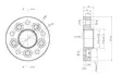 Jaonmuutosadapteri (levikepala) 25mm 5x98/5x112 - SteyrTek Adapterit (akselikeskitteiset - 499-23119 - 4