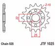 JT Eturatas JTF1025.15 - Moottoripyörän eturattaat - D523969 - 2