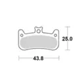 Motomaster Brake pad bicycle Organic: Formula Cura 4 - Moottoripyörän jarrupalat - D480919 - 1