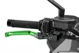 Puig Foldable Brake Lever 4.0. C/Green Selector C/Black - Moottoripyörän vivut ja vivunrungot - D529579 - 1