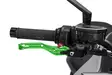 Puig Short Brake Lever 4.0. C/Green C/Red - Moottoripyörän vivut ja vivunrungot - D529839 - 1