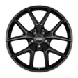Ronal R75 JET BLACK-MATT-RIM LIP CUT alumiinivanne 8.0x19 - 19-tuumaiset alumiinivanteet - 499-186489 - 1