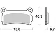 Sbs Jarrupalat Ceramic - Moottoripyörän jarrupalat - D220809 - 1