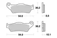 Sbs Jarrupalat Ceramic - Moottoripyörän jarrupalat - D220909 - 1