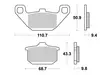 Sbs Jarrupalat Ceramic - Moottoripyörän jarrupalat - D2529 - 1