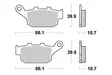 Sbs Jarrupalat Ceramic - Moottoripyörän jarrupalat - D91499 - 2