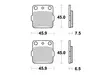 Sbs Jarrupalat Racing Sintered - Moottoripyörän jarrupalat - D220749 - 1