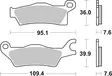 Sbs Jarrupalat Racing Sintered - Moottoripyörän jarrupalat - D221049 - 1
