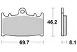 Sbs Jarrupalat Sintered - Moottoripyörän jarrupalat - D2639 - 2