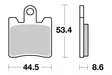 Sbs Jarrupalat Sintered - Moottoripyörän jarrupalat - D58119 - 2