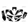 UFO Muovisarja 5-osainen Musta HVA TE/FE 125-450 20-23 - Offroad muovisarjat - D332259 - 1