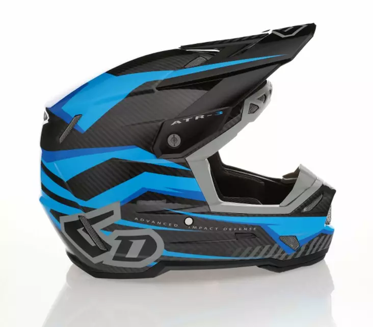6D Helmet ATR-3 Rival Gloss Cyan FIM - Motorsport varaosat ja tarvikkeet - D546999 - 1